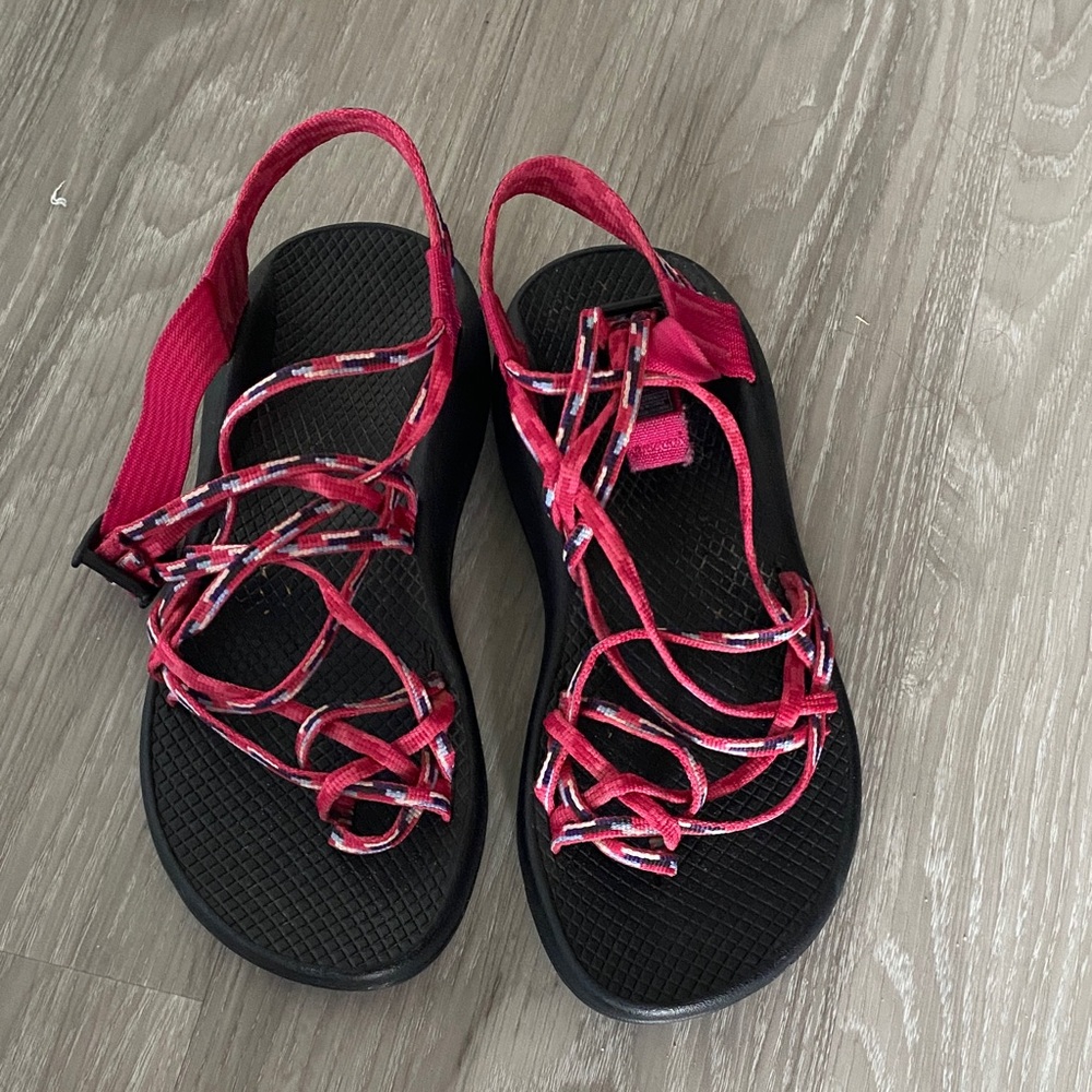 Chaco Women's Vibrant Red and Black Sandals